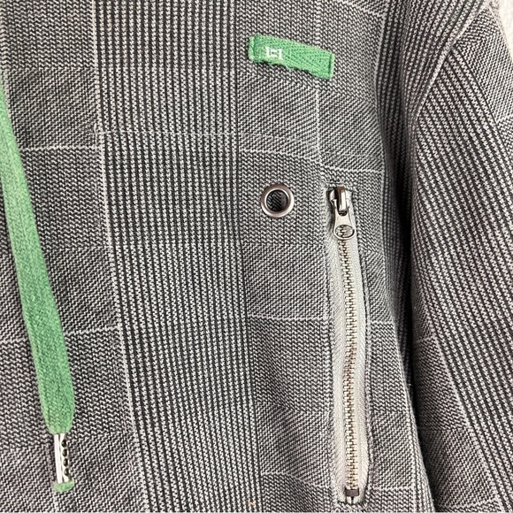 SMARTTHREADS Oversized Oregon Ducks Urban Hoodie. Black/white checked. Size S - Picture 9 of 9